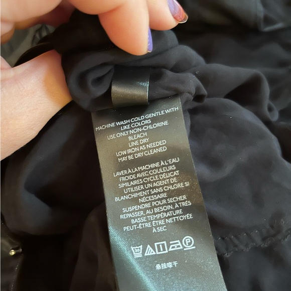 Satin-feel Anthropologie dress in Black (orange only for photo) - Picture 10 of 14